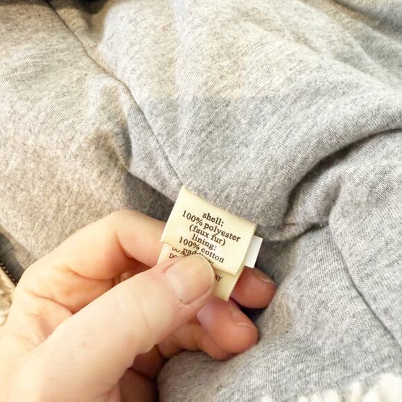 Dylan Solstice Sherpa Teddie Full Zip Cotton Lined Vest Cream XS - Picture 4 of 10